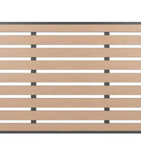 70.8'' H x 70.8''Composite Fencing Complete Kit Modern WPC composite fence