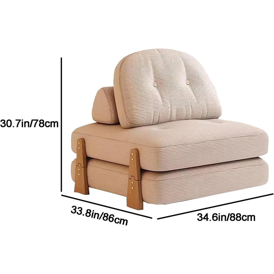 Folding Sofa Bed Convertiblelazy Sofa, Lazy Sofa Folding Couch Bed Single Sofa Chair For Bedroom, Compact Living Spaces, Apartment, Dorm