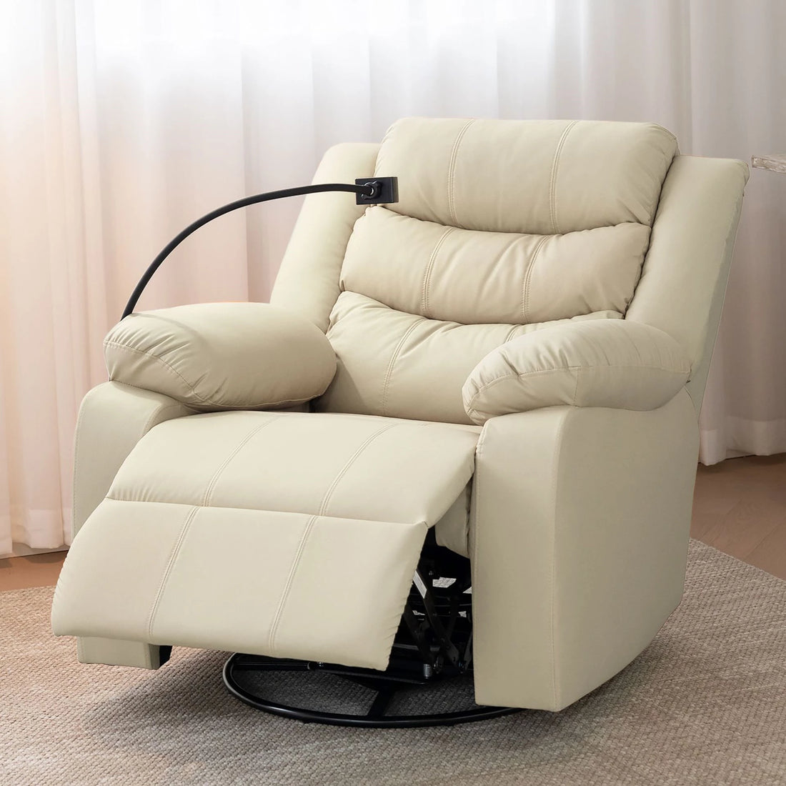 Space Capsule Multifunctional Electric Single Sofa Recliner Lazy Rocking Chair With Electric Stand Assist,Usb Ports