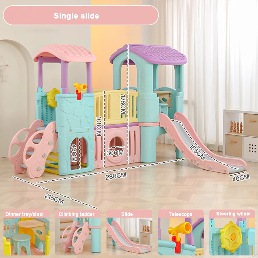 Home baby slide indoor multi-function slide combination family small amusement park