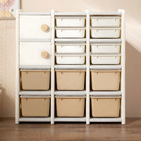 Classic Children's Toy Multi-layer Storage Rack, Baby Storage Cabinet Rack Storage Rack