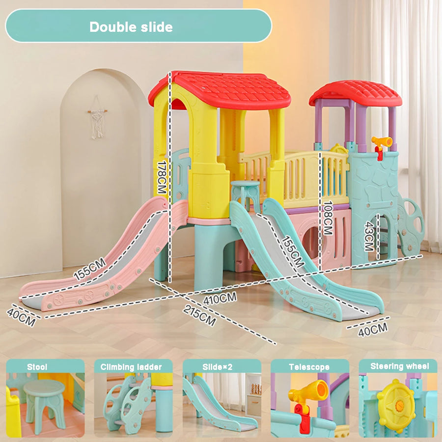 Home baby slide indoor multi-function slide combination family small amusement park