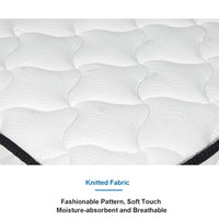 13.4 Inch White Full Size Mattress, Memory Foam Individually Pocket Coils, Medium Firm Full Mattresses