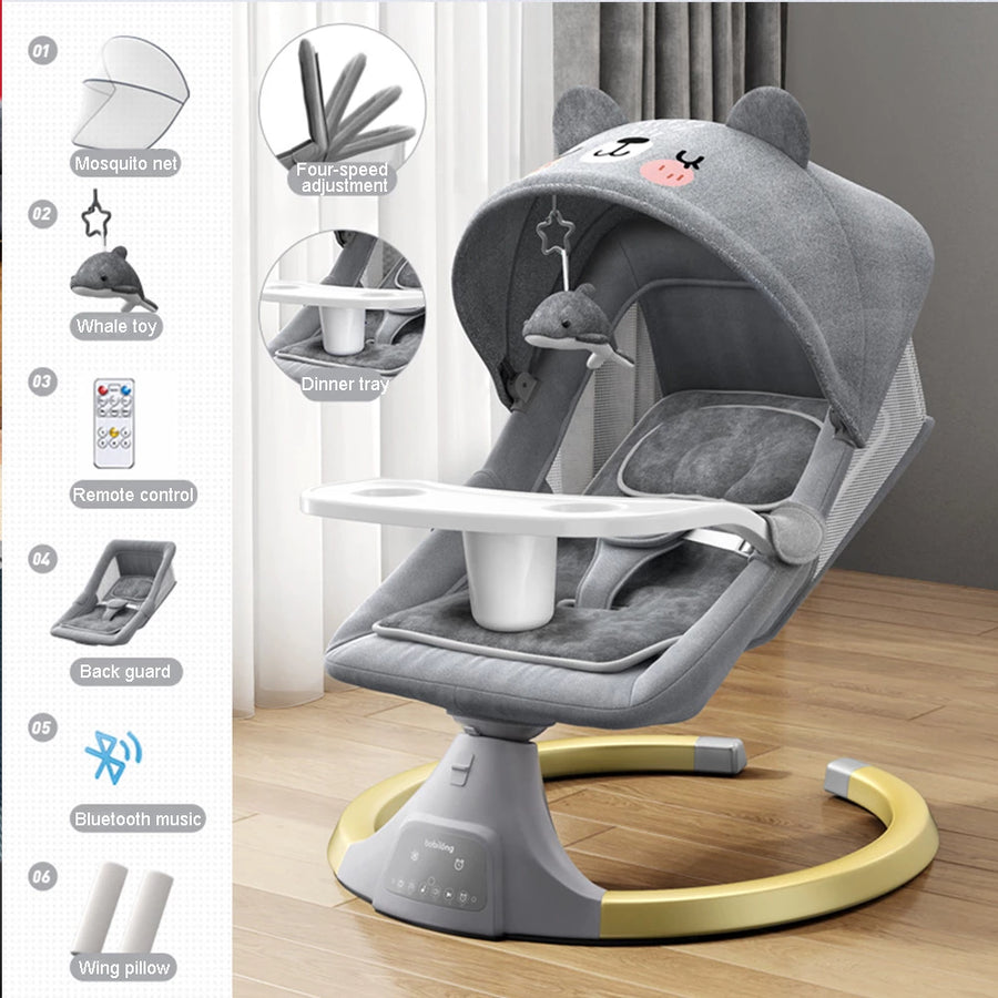 Electric Baby Bassinet Newborn Bassinet Casters Included