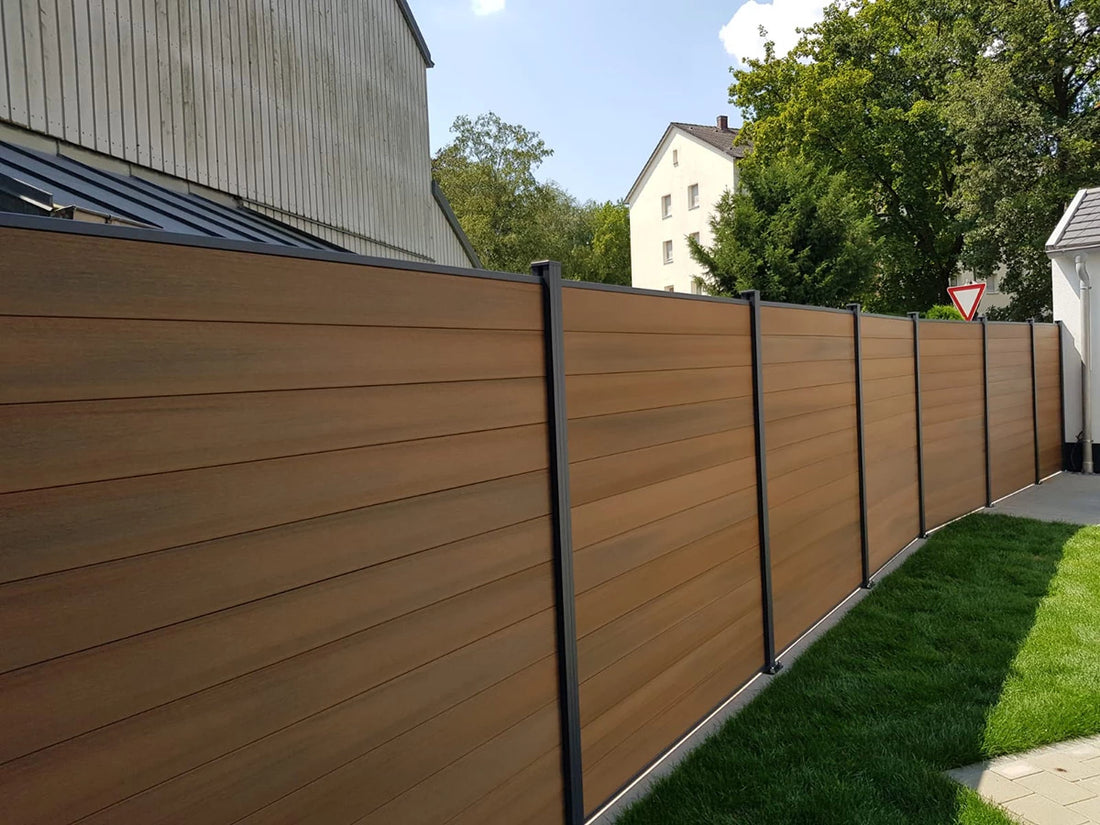 70.8'' H x 70.8''Composite Fencing Complete Kit Modern WPC composite fence