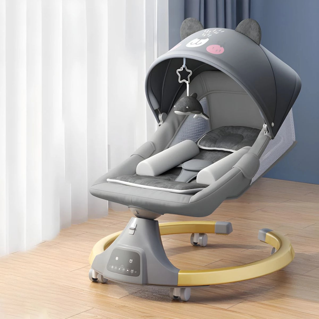 Electric Baby Bassinet Newborn Bassinet Casters Included