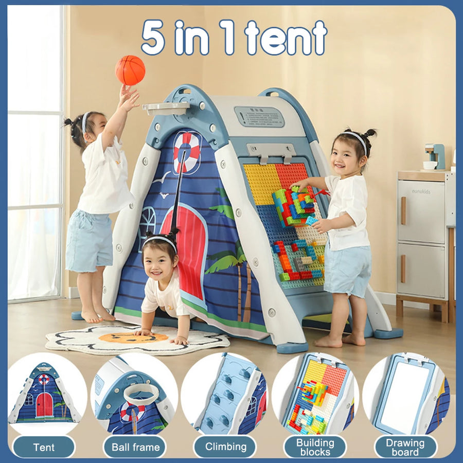 5-in-1 Multifunctional Children's Tent Indoor Children's Playhouse