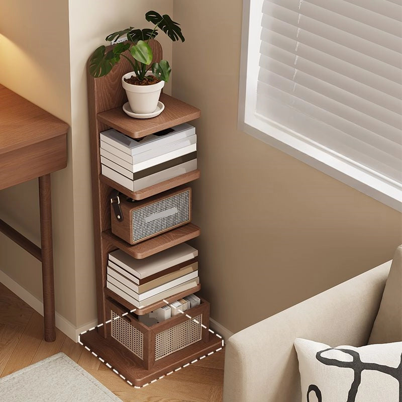 Solid wood bookshelf Floor-standing Open Bookshelf, Modern Multi-layer Shelves Bookshelf Display Rack For Living Room Bedroom Home