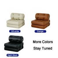 Lazy Sofa Foldable Single Sofa Simple Sofa Chair Reclining Leather Dofa