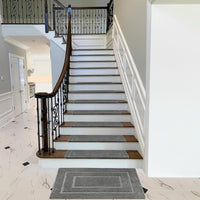 Bullnose Carpet Stair Treads | Tape Free Non-Slip(Set of 14,7,2) Multiple Colour