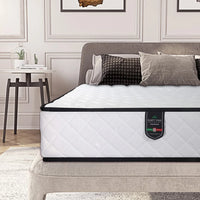 13.4 Inch White Full Size Mattress, Memory Foam Individually Pocket Coils, Medium Firm Full Mattresses