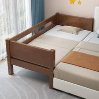 4-in-1 Bedside Sleeper Toddlerbed in Solid Wood Crib Set with Matter