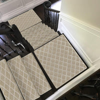 Bullnose Carpet Stair Treads | Tape Free Non-Slip(Set of 14,7,2) Multiple Colour