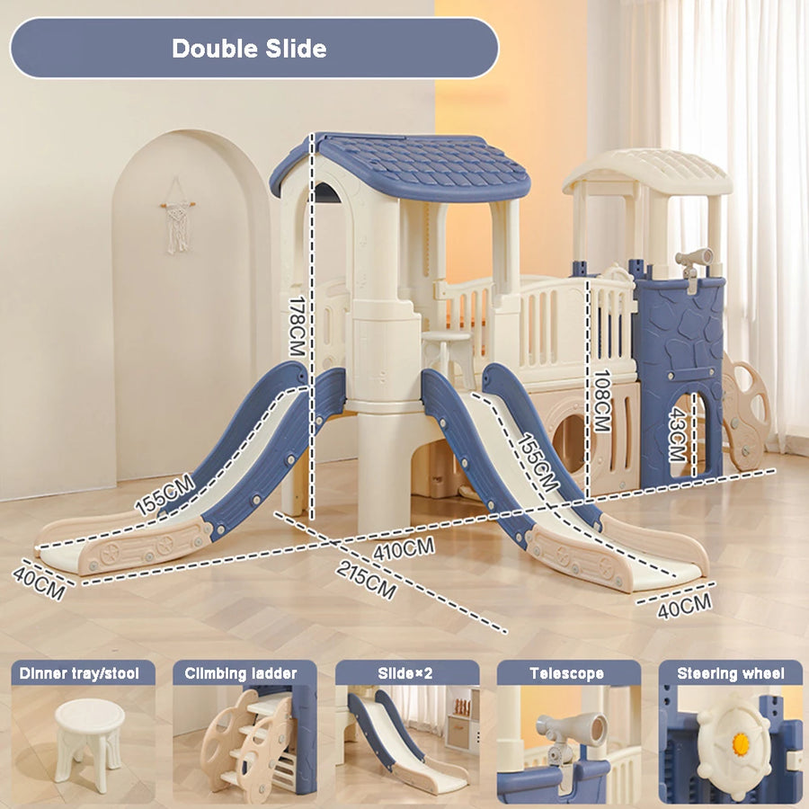 Home baby slide indoor multi-function slide combination family small amusement park