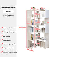 Corner Bookshelf Bookcase Home Living Room Study Modern Bookshelf Corner