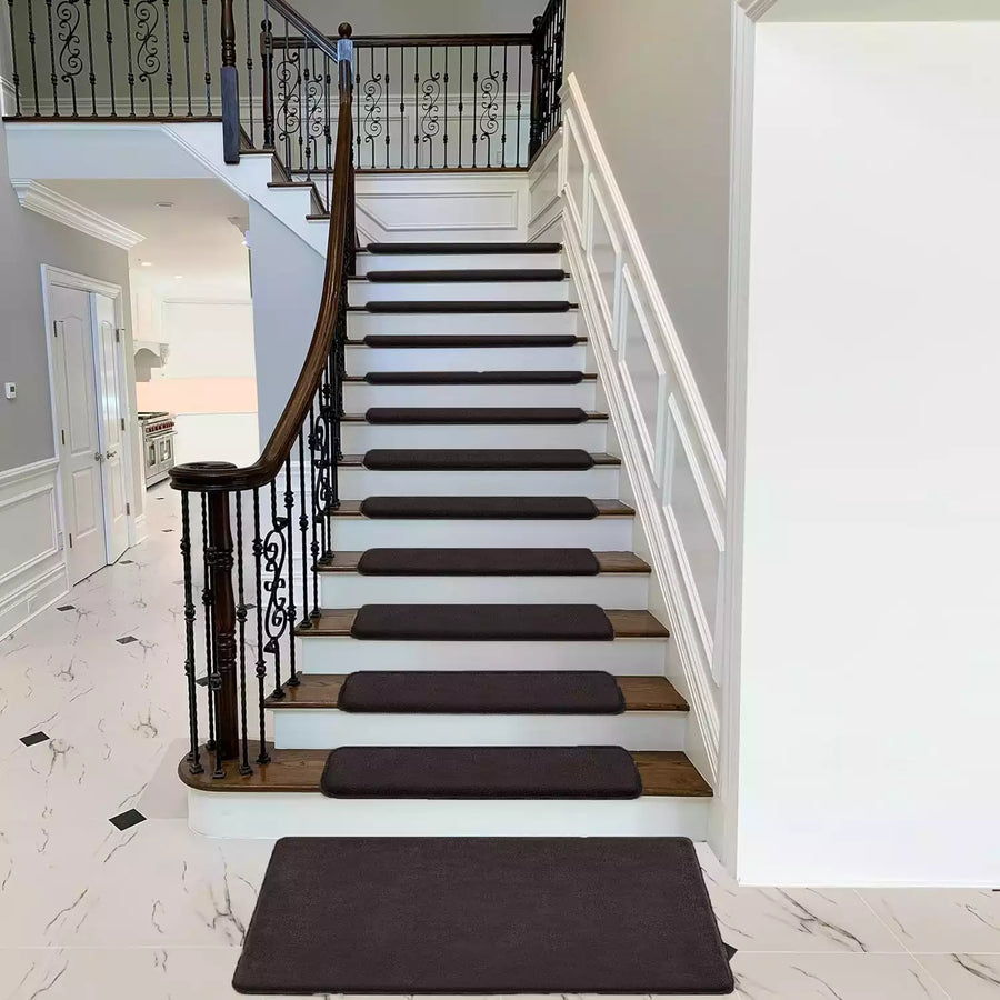 Bullnose Carpet Stair Treads | Ultra Plush Soft (Set of 14,7,2)