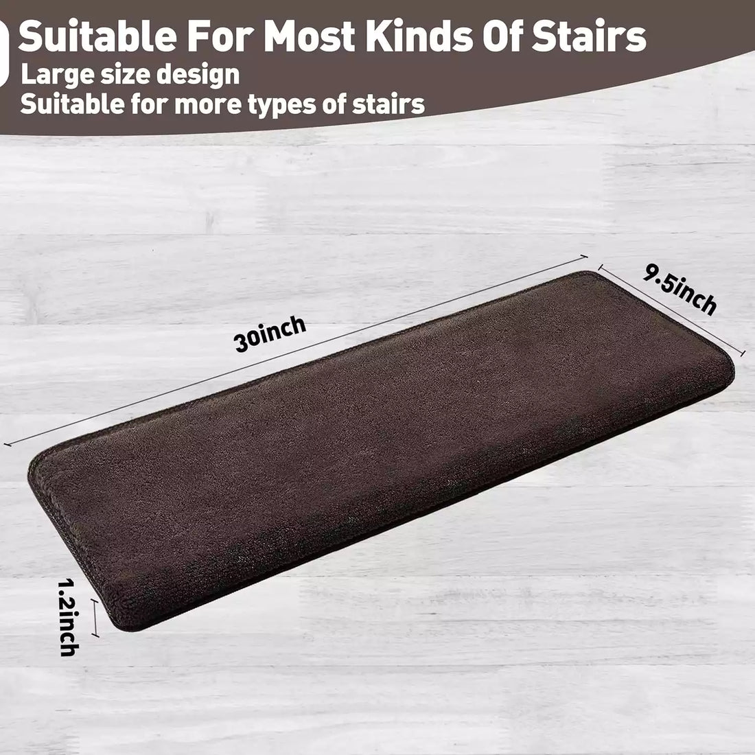 Bullnose Carpet Stair Treads | Ultra Plush Soft (Set of 14,7,2)