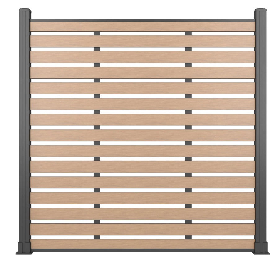 70.8'' H x 70.8''Composite Fencing Complete Kit Modern WPC composite fence