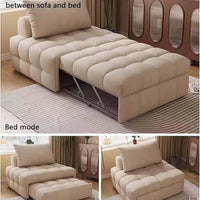 Sofa Bed Couch, 3 in 1 Multi Function Bed Sleeper, Extendable Lounge Chair, Convertible Sleeper Sofa with Pillow for Living Room