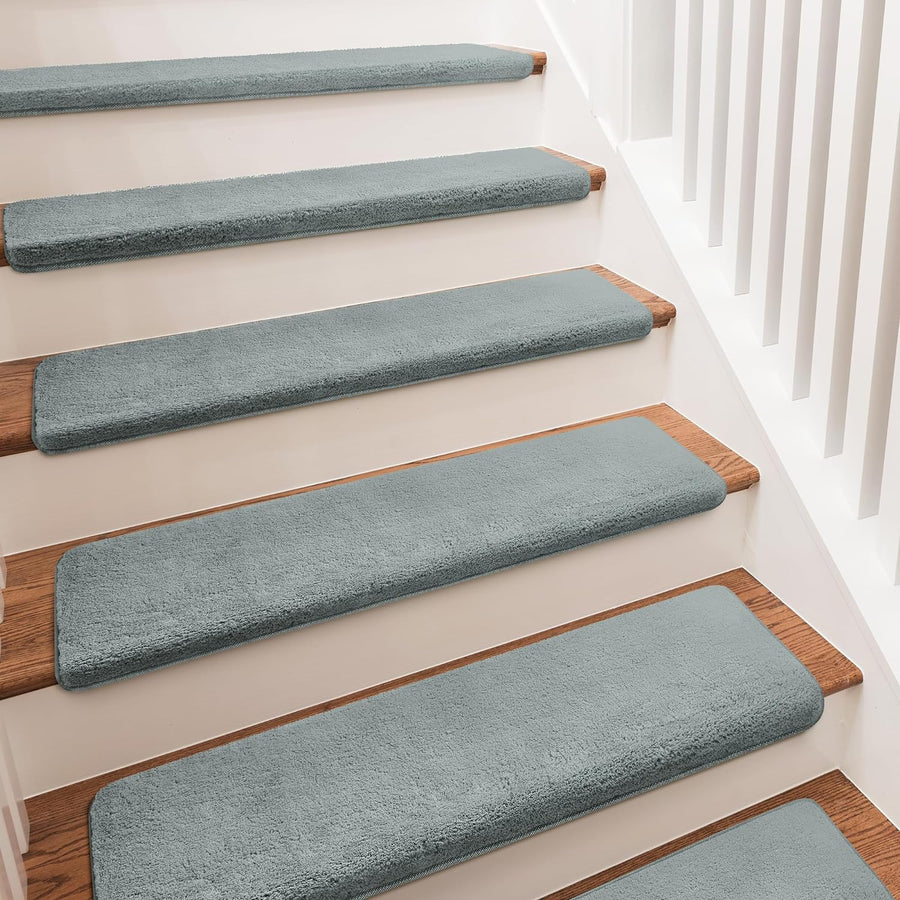 Bullnose Carpet Stair Treads | Ultra Plush Soft (Set of 14,7,2)