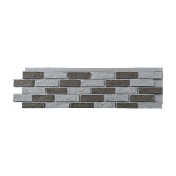 PU 3D Faux Stone Wall Panels Ancient Gray