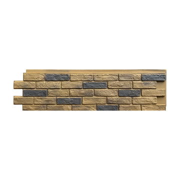 PU 3D Faux Stone Wall Panels Amber Yellow