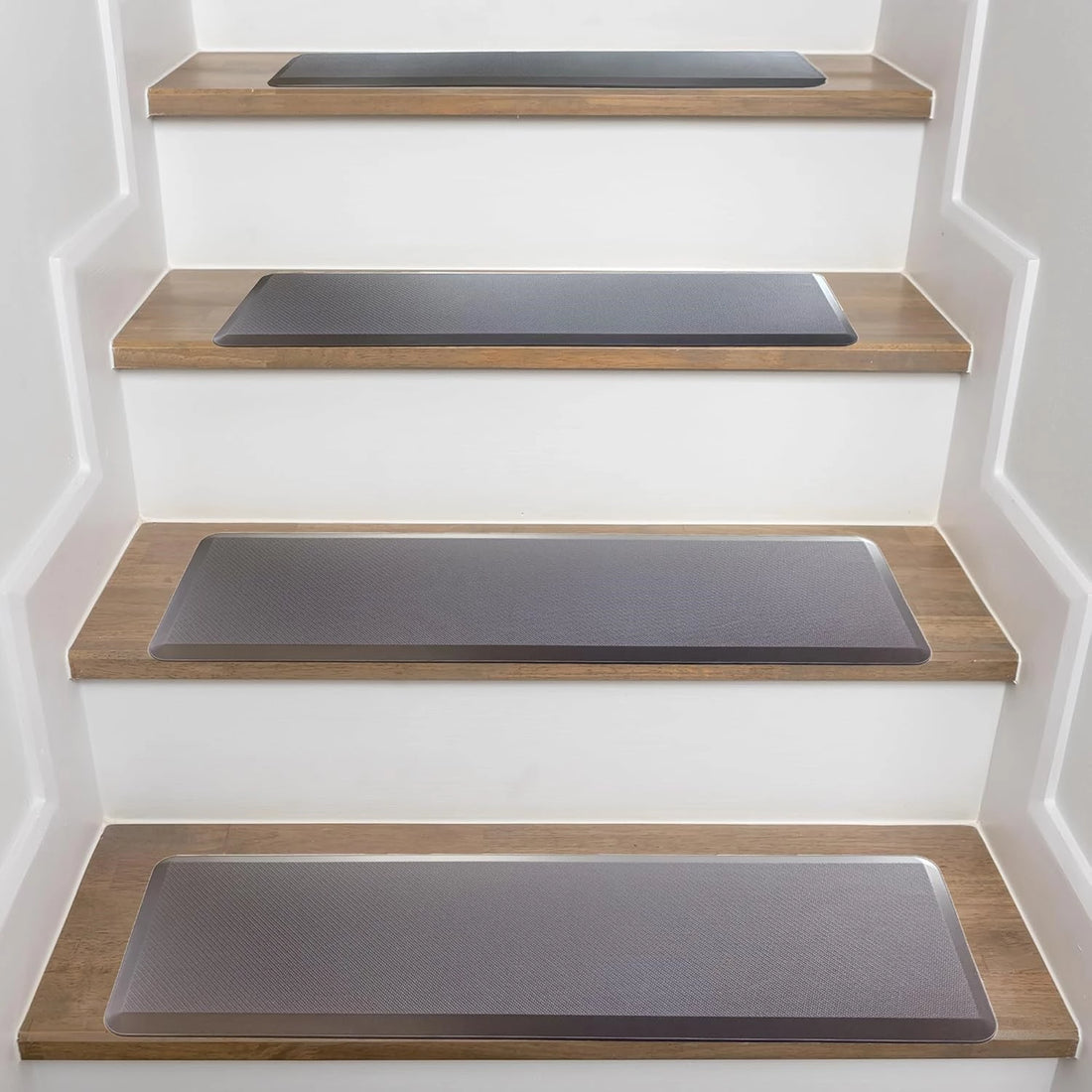 Staircase Step Treads Foam Stair Pads Cushioned  | 8" x 30" PVC Material(Set of 12)