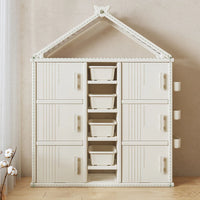 Toy Storage Cabinet with Toy Box Clothes Storage